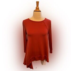 Lisa Bayne Asymmetrical Long‎ Sleeve Top